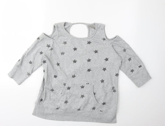 Preworn Womens Grey Pullover Sweatshirt Size M