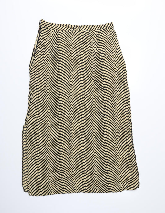 Hamells Womens Beige Animal Print A-Line Skirt Size 32 in