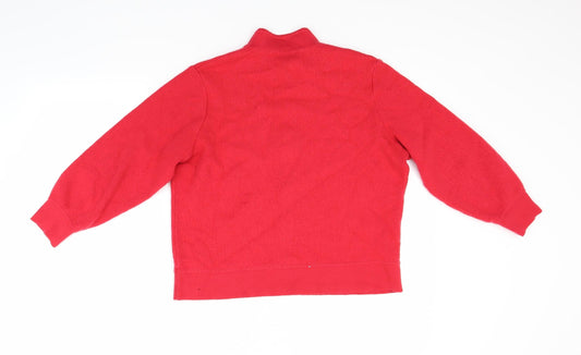 Erica rossla Womens Red Cardigan Jumper Size 12