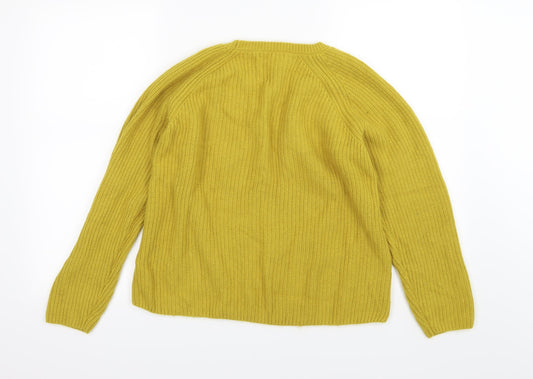 Marks and Spencer Womens Green Knit Pullover Jumper Size 14