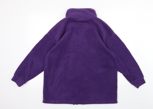 Bonmarché Womens Purple Fleece Jacket Size S