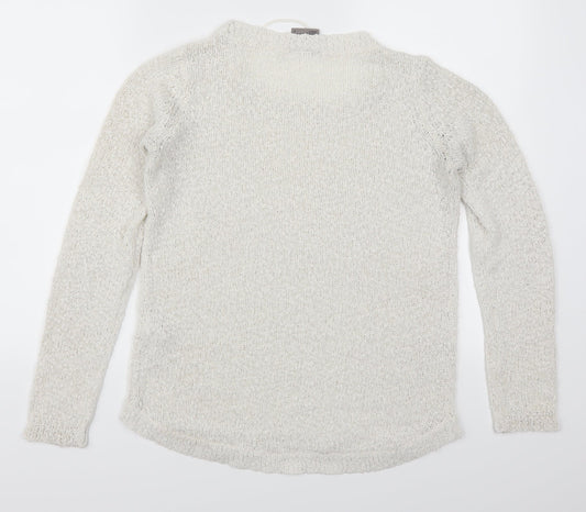 VERO MODA Womens White Pullover Jumper Size XS