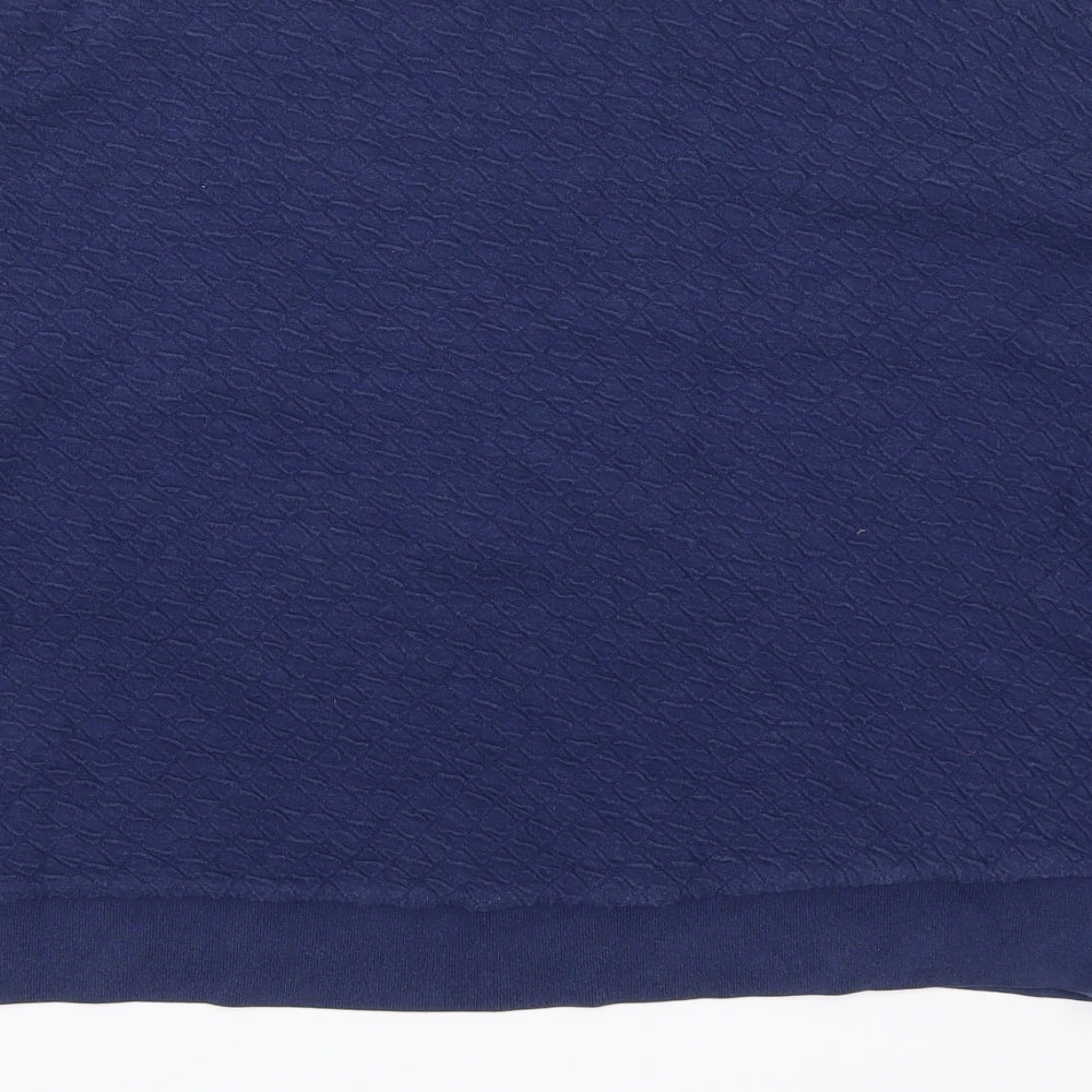 Topshop Womens Blue Pullover Sweatshirt Size 10
