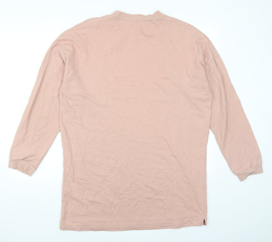 NLY Trend Womens Pink T-Shirt Dress Size S - Sweater Dress