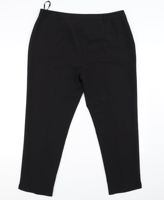 Dorothy Perkins Womens Black Trousers Size 12 L26 in