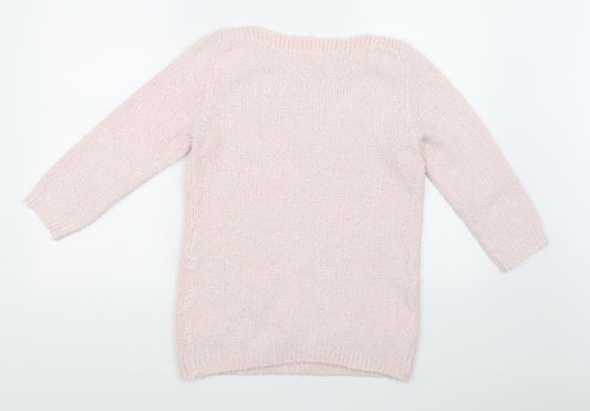 BHS Womens Pink Pullover Jumper Size 8