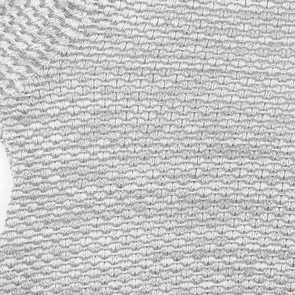 Brand and care label for BHS women’s grey cardigan jumper, size UK 10