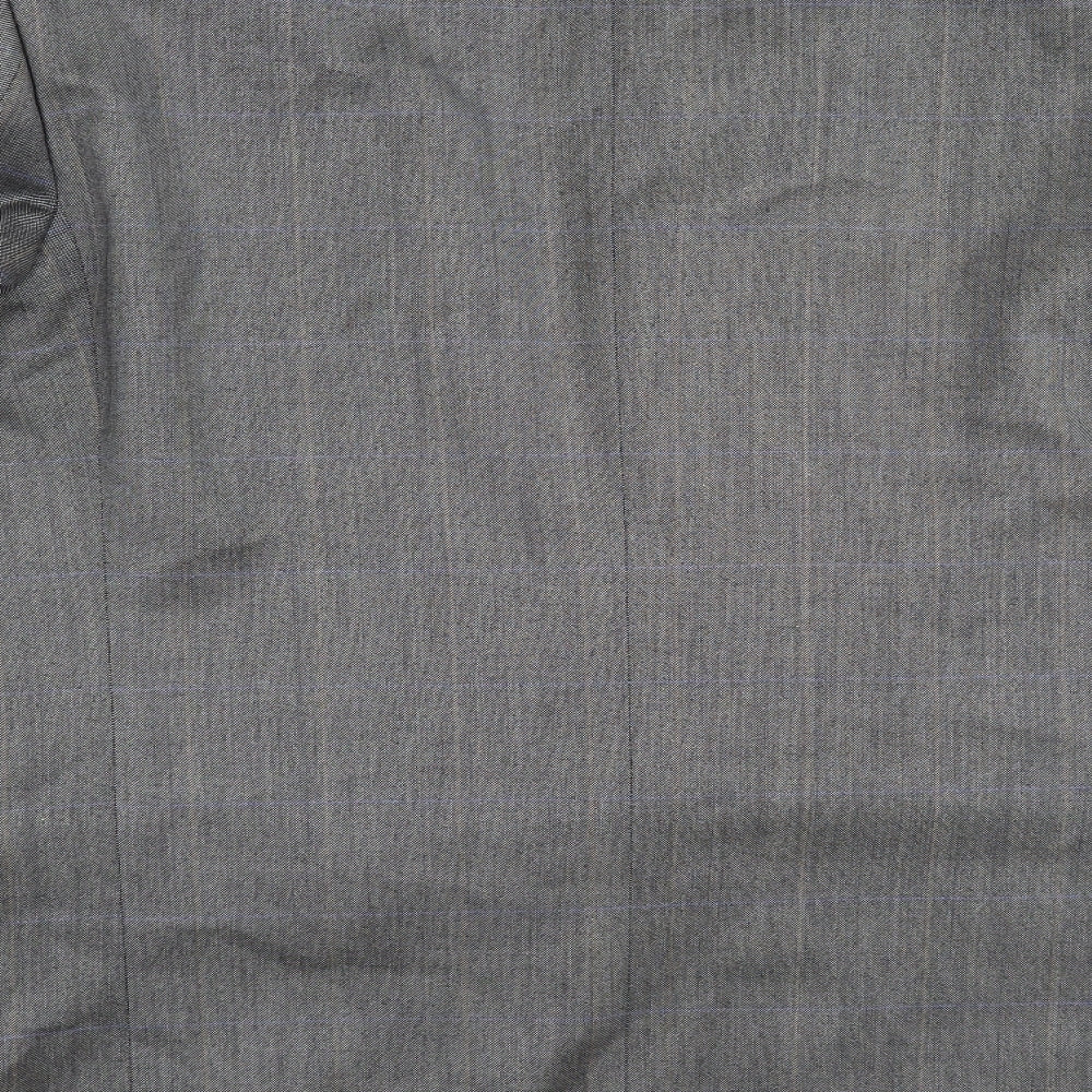 Brand and care label for St Michael men’s grey jacket suit jacket, size M