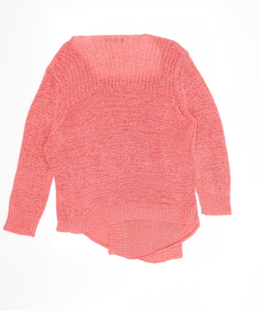 Bonmarché Womens Pink Cardigan Jumper Size M