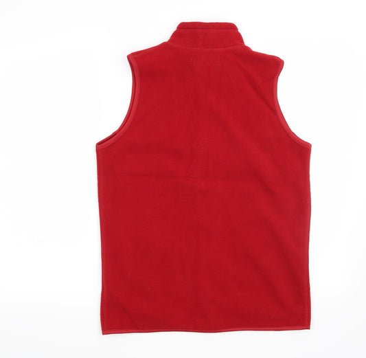 EWM Womens Red Gilet Jacket Size 10