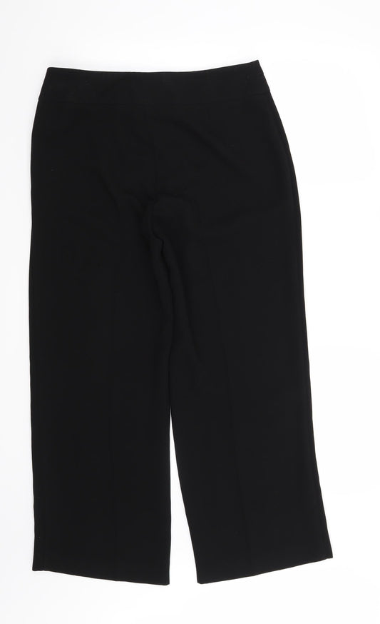 Marks and Spencer Womens Black Trousers Size 12 L29 in