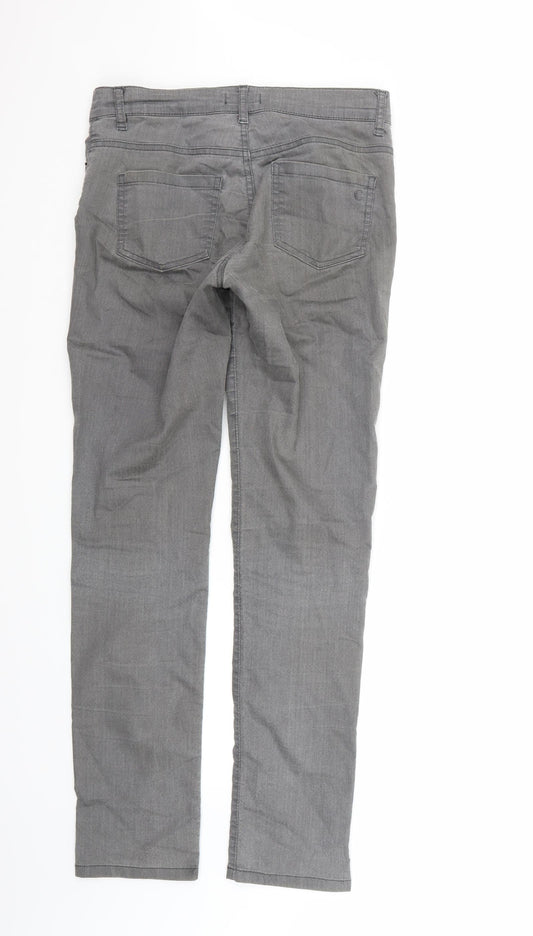Caroll Womens Grey Straight Jeans Size 10 L31 in