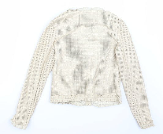 Amo lin Womens Beige Jacket Coat Size S