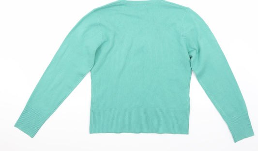 Filati Womens Green Pullover Jumper Size M