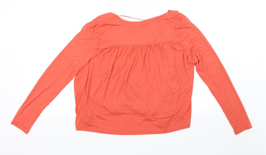 H&M Womens Orange Cardigan Jumper Size S