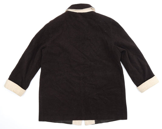 Berkertex Womens Brown Jacket Coat Size 18