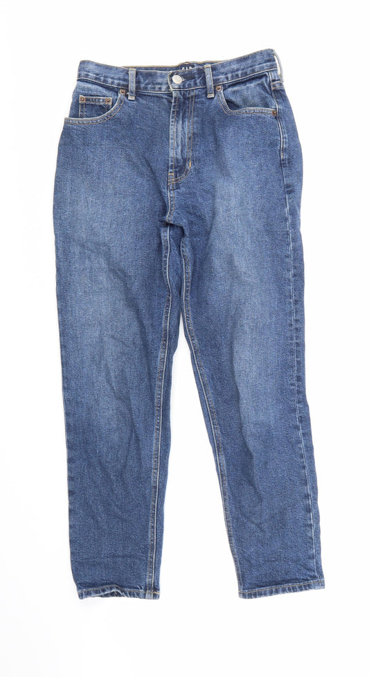 Additional front view of Gap women’s blue denim straight jeans, size UK 26, in, 24-inch leg