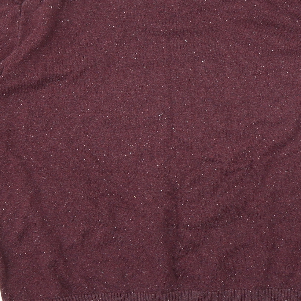 Preworn Mens Purple Knit Pullover Jumper Size L
