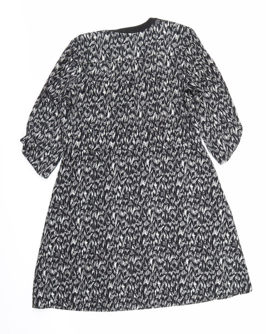 H&M Womens Black A-Line Size 8