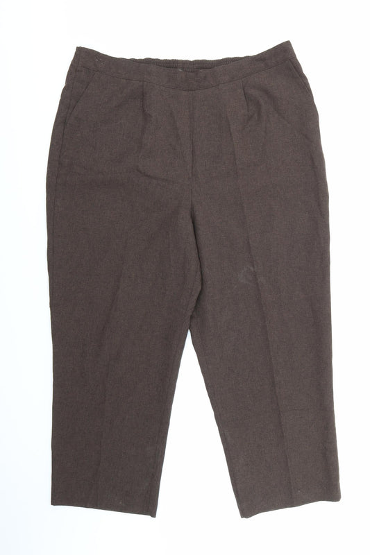 Bonmarché Womens Brown Trousers Size 18 L25 in