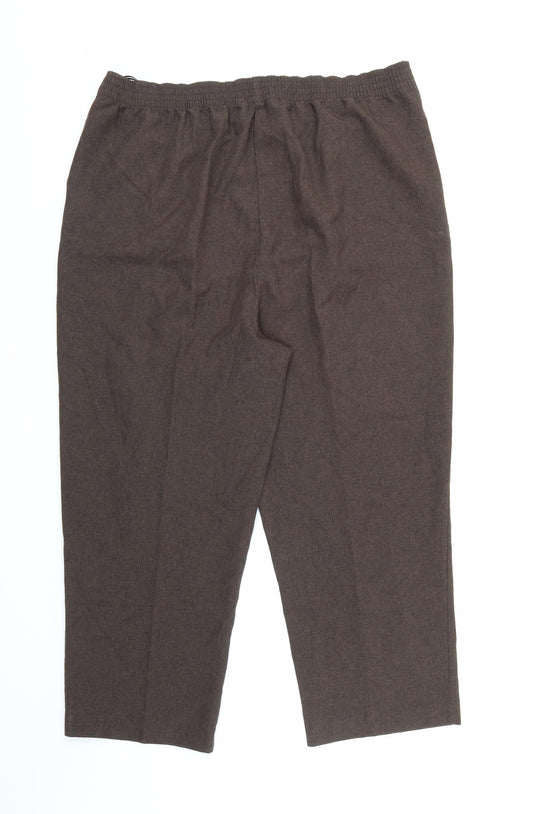 Bonmarché Womens Brown Trousers Size 18 L25 in