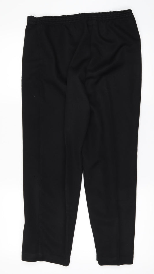 C&A Womens Black Trousers Size 12 L25 in