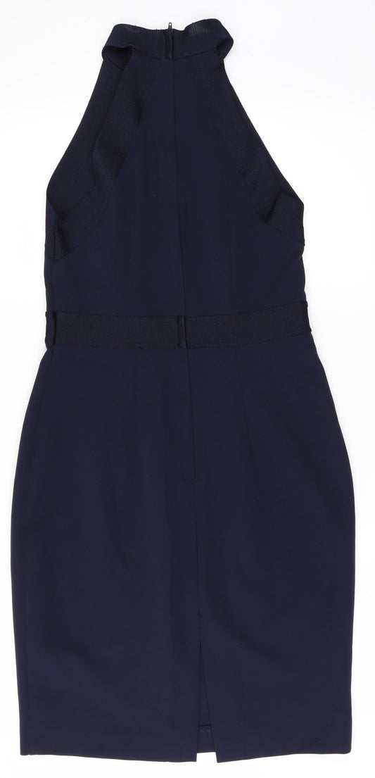 H&M Womens Blue Pencil Dress Size 10