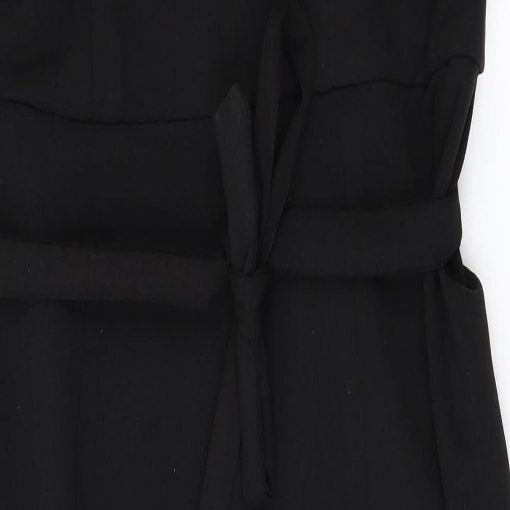 Brand and care label for Vera & Lucy women’s black pencil dress, size S