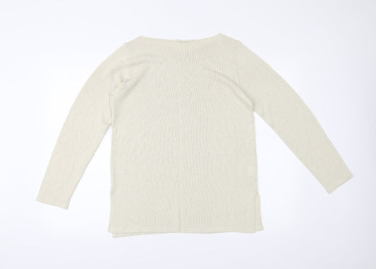 Artigiano Womens Beige Pullover Jumper Size 12