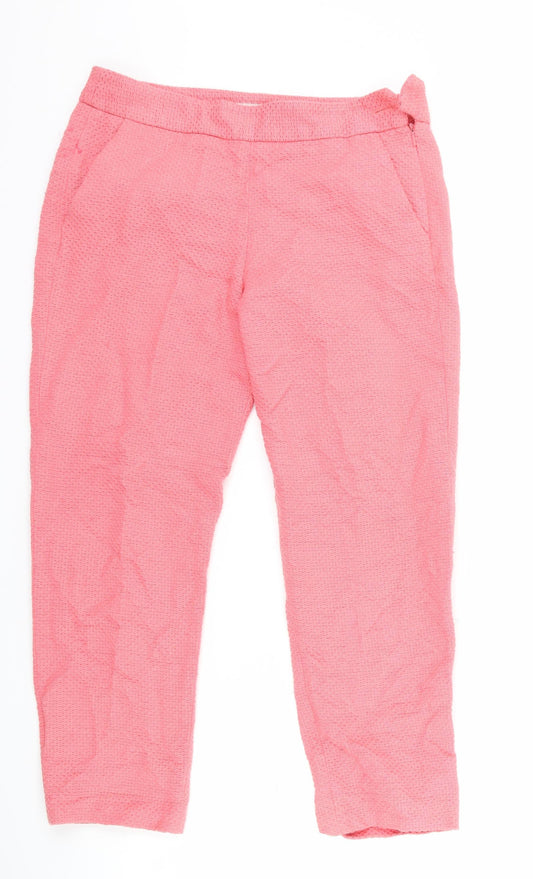 Great plains Womens Pink Cropped Trousers Size 8 L23 in