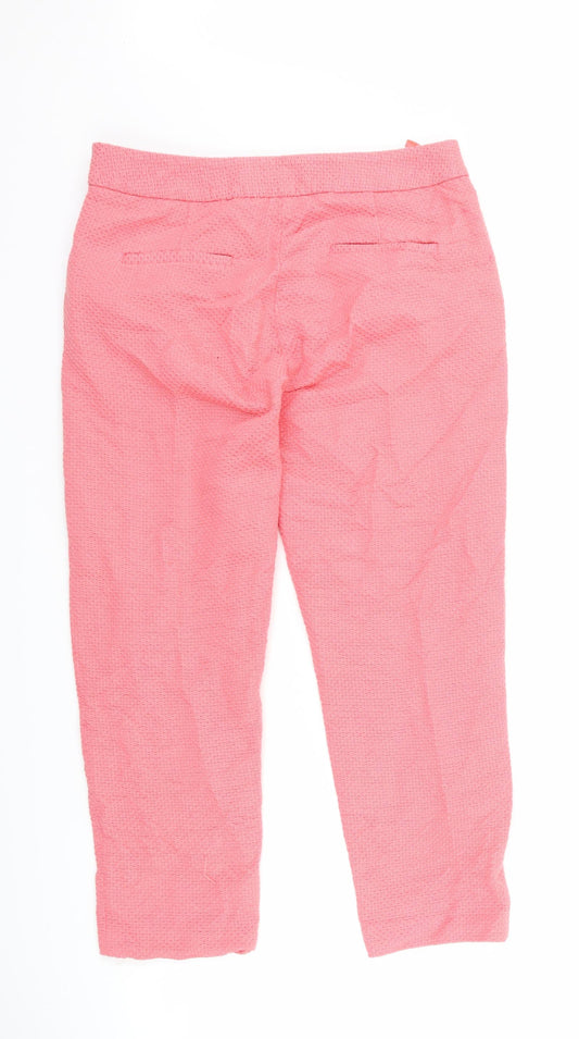 Great plains Womens Pink Cropped Trousers Size 8 L23 in