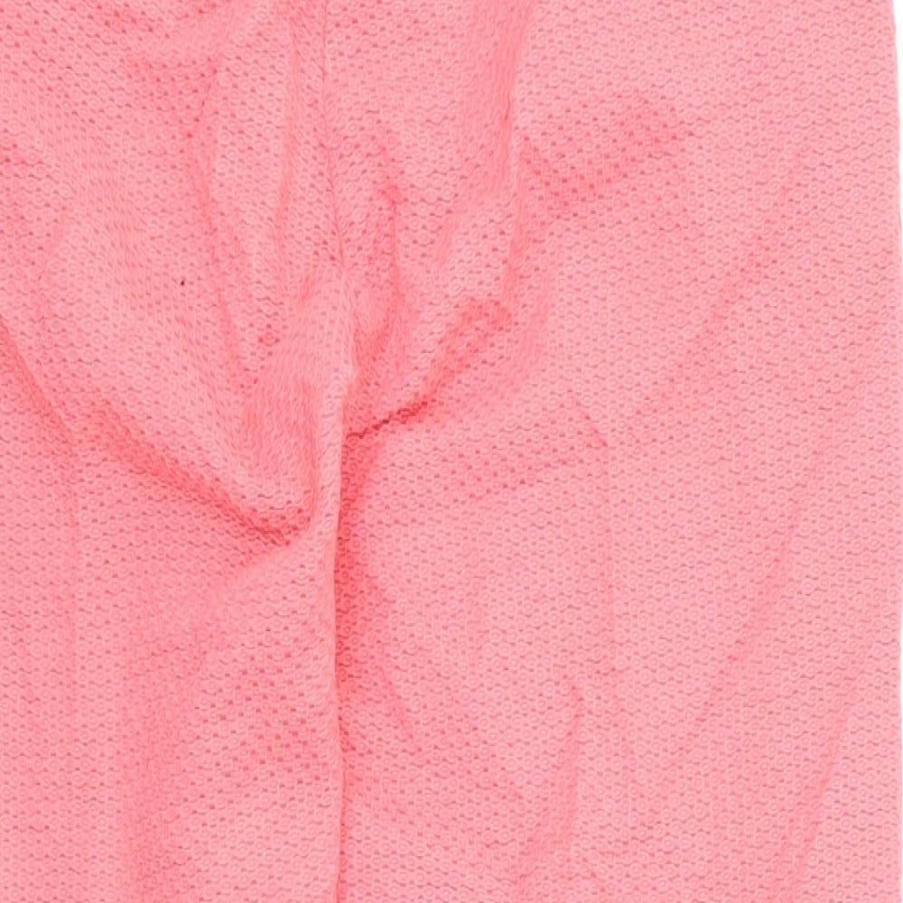 Brand and care label for Great Plains women’s pink cropped trousers, size UK 8, 23-inch leg