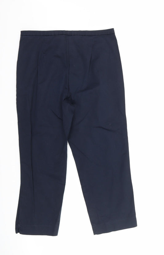 Marks and Spencer Womens Blue Trousers Size 10 L22 in