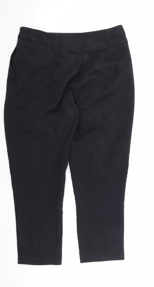 Oasis Womens Black Trousers Size 14 L26 in