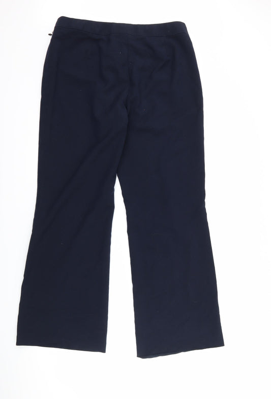 Marks and Spencer Womens Blue Trousers Size 12 L30 in