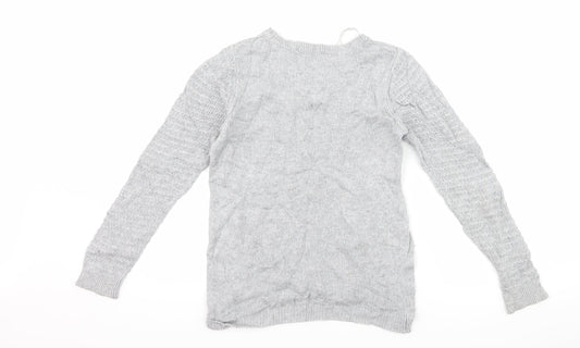Dorothy Perkins Womens Grey Pullover Jumper Size 10