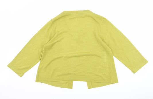 Debbie Morgan Womens Green Cardigan Jumper Size L