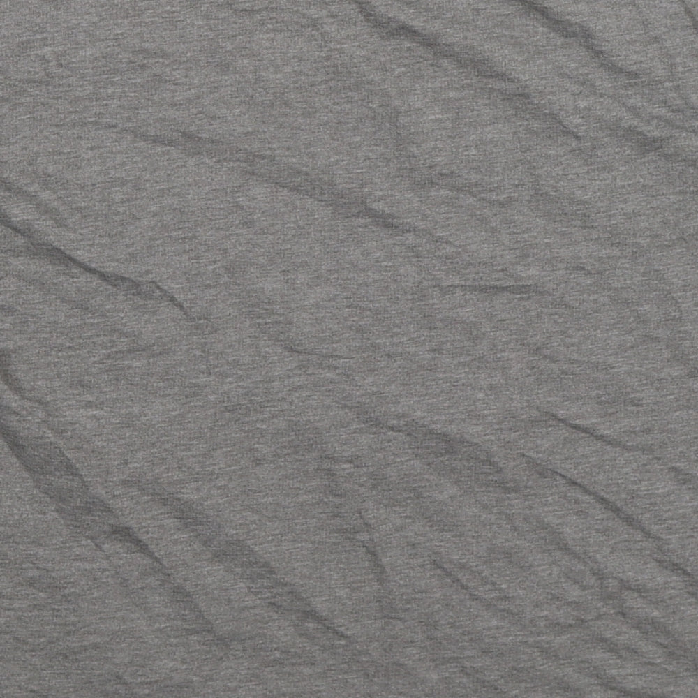Brand and care label for Marks & Spencer women’s grey knit jumper, size UK 14
