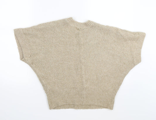 Strand Womens Beige Knit Pullover Jumper Size M