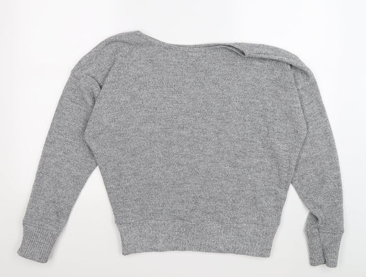 pretty little thing Womens Grey Knit Pullover Jumper Size L