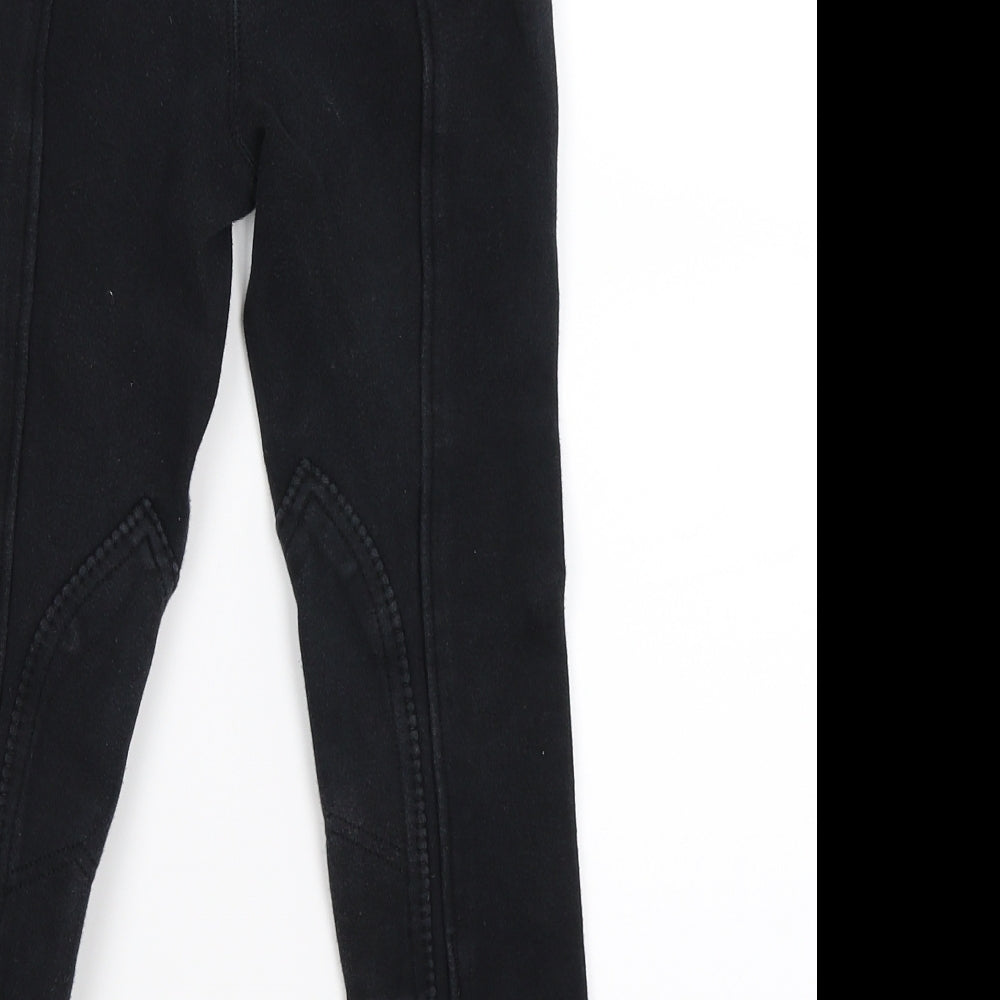 Brand and care label for requisite girls’ blue jegging trousers, size 7-8, years - jodhpurs