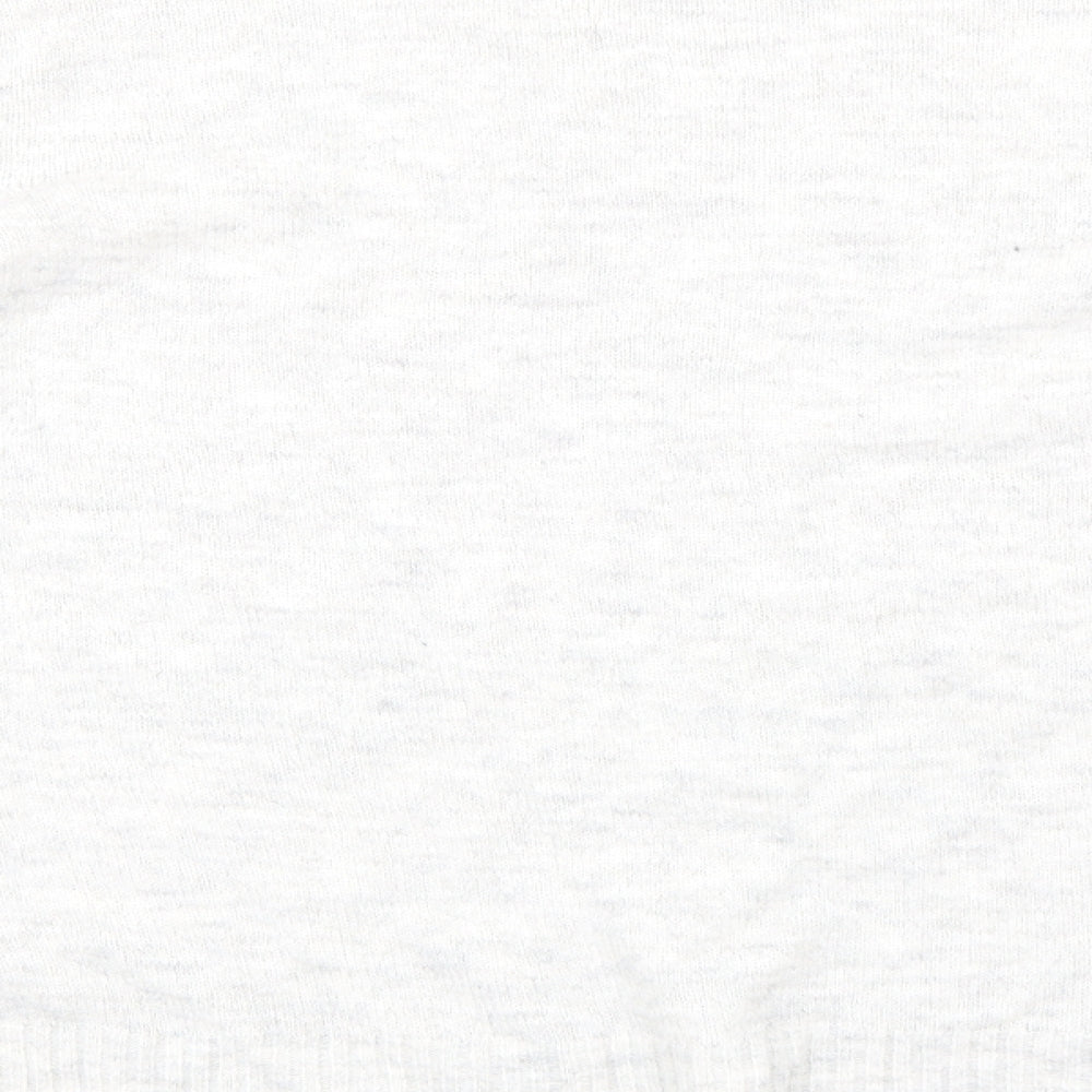 Brand and care label for Dorothy Perkins women’s grey jumper, size UK 18
