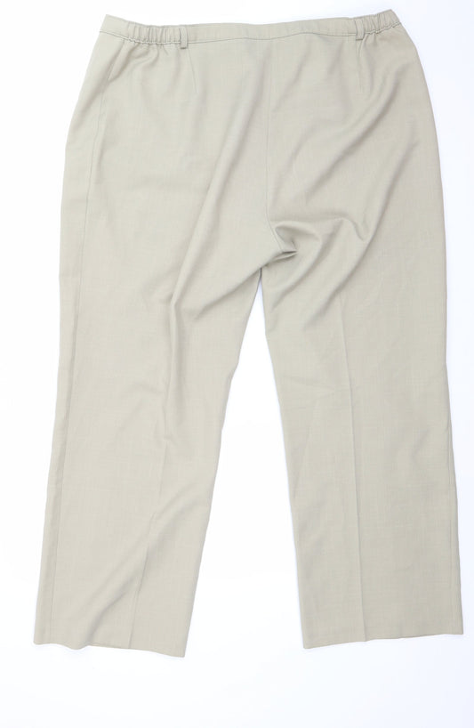 Slimma Mens Beige Trousers Size 22 in L27 in