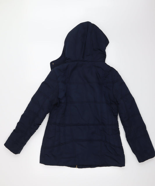 BHS Womens Blue Overcoat Coat Size 12