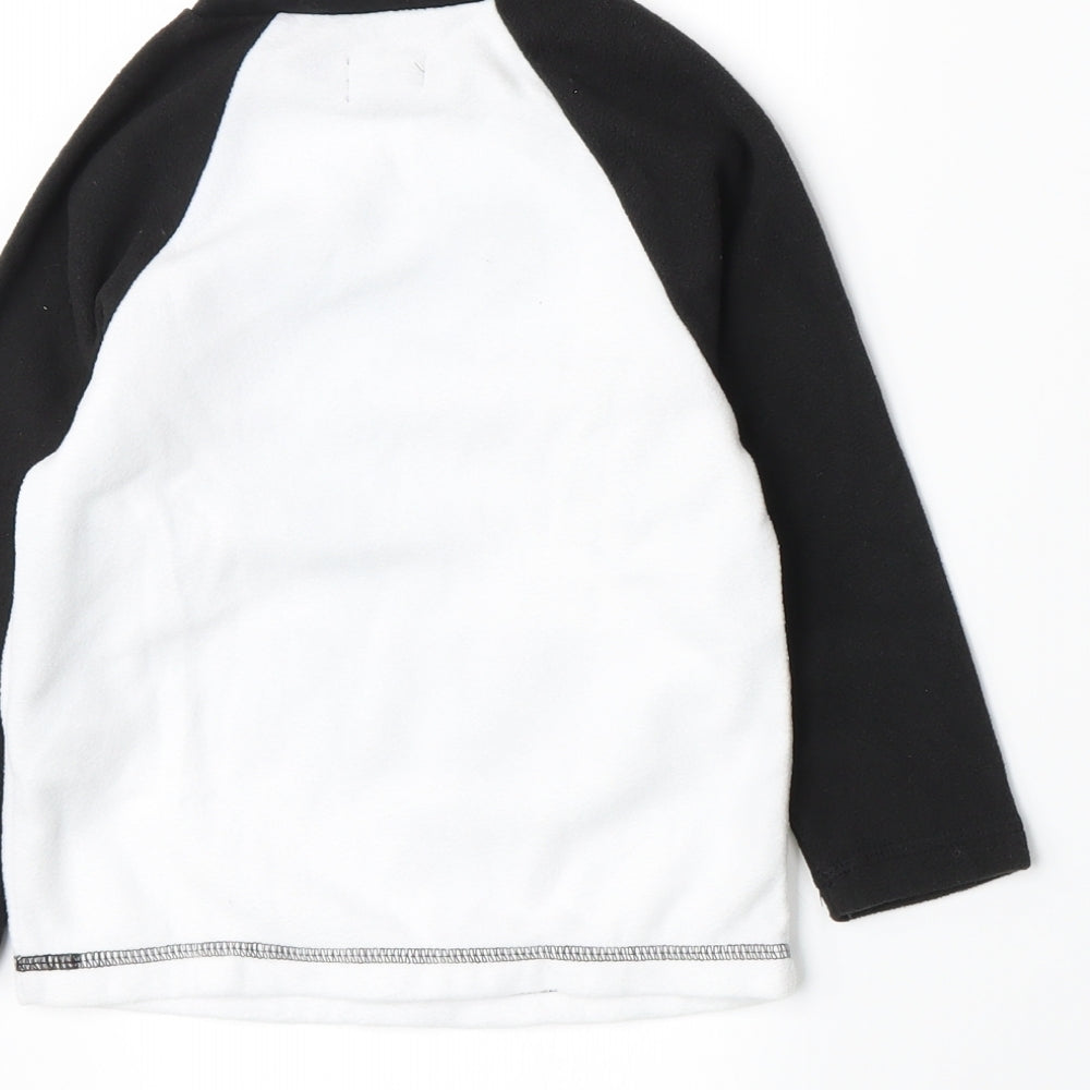 Studio Boys White Fleece Pullover Sweatshirt Size 2-3 Years