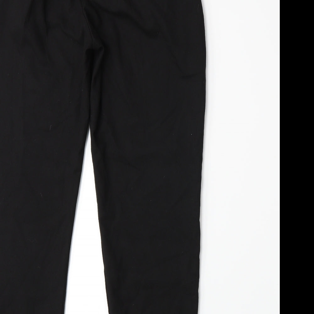 Brand and care label for Bershka girls’ black dress pants trousers, size L