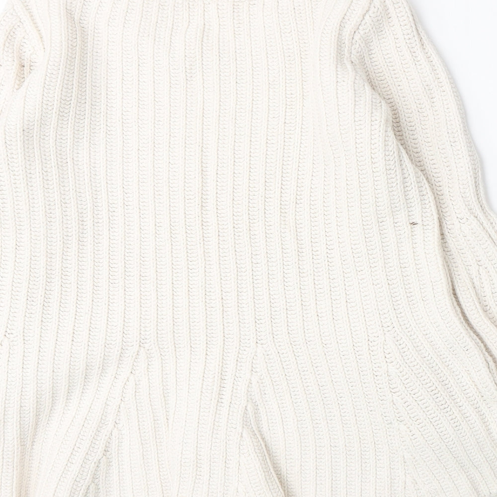 Brand and care label for Gap women’s beige knit jumper, size S