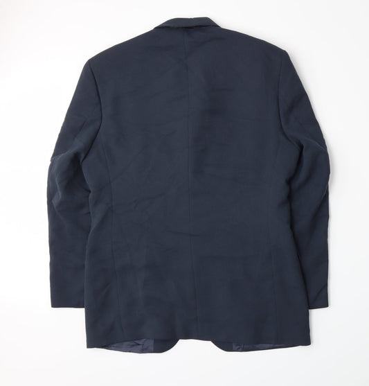 Soveriegn Mens Blue Jacket Suit Jacket Size L