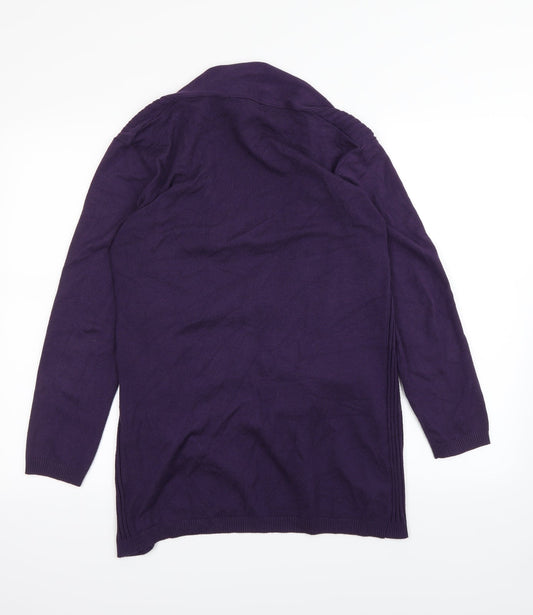 Mimosa Womens Purple Knit Cardigan Jumper Size 12