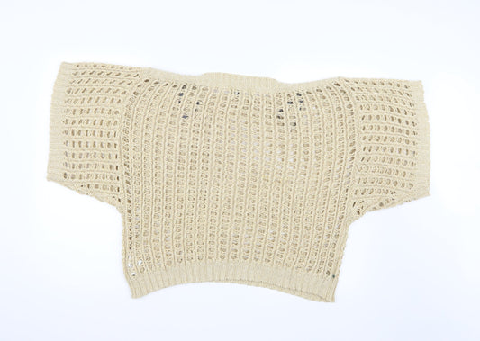 Et Vous Womens Beige Knit Pullover Jumper Size 16